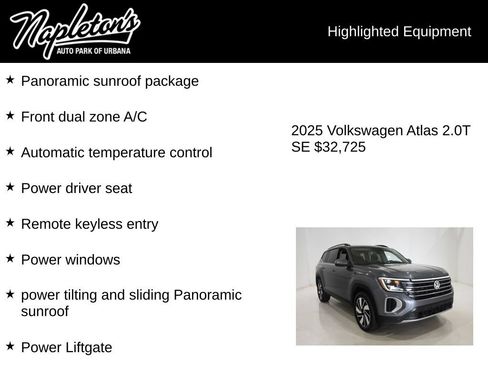 Used 2025 Volkswagen Atlas SE FWD image 15