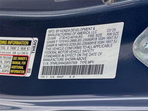 Certified 2025 Honda Odyssey EX-L image 31
