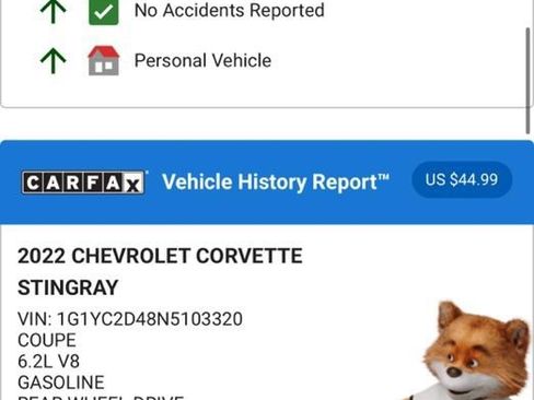 Used 2022 Chevrolet Corvette Stingray w/ Z51 Performance Package image 5