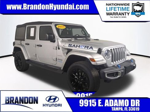 Used 2022 Jeep Wrangler Unlimited Sahara 4xe image 1