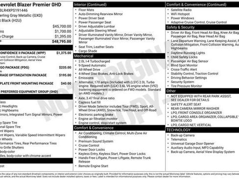 Used 2023 Chevrolet Blazer Premier w/ Driver Confidence II Package image 4