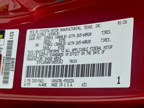 Used 2026 Toyota Tundra SR5 w/ SX Package RWD image 32