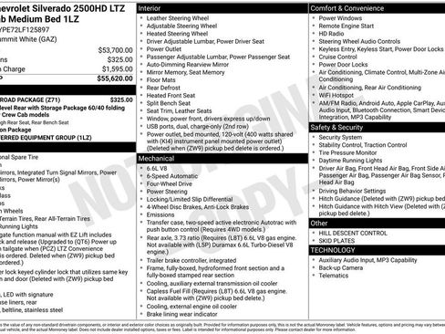 Used 2020 Chevrolet Silverado 2500 LTZ w/ Z71 Off-Road Package AWD/4WD image 8