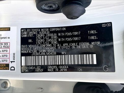 Used 2020 Toyota 4Runner Venture w/ Moonroof Package AWD/4WD image 31