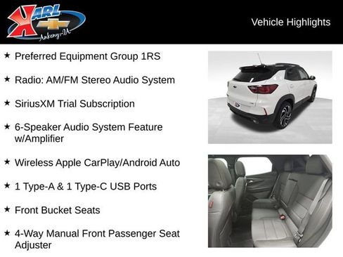 New 2026 Chevrolet TrailBlazer RS w/ Convenience Package image 3