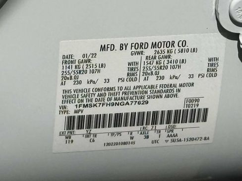 Used 2022 Ford Explorer Limited RWD image 30