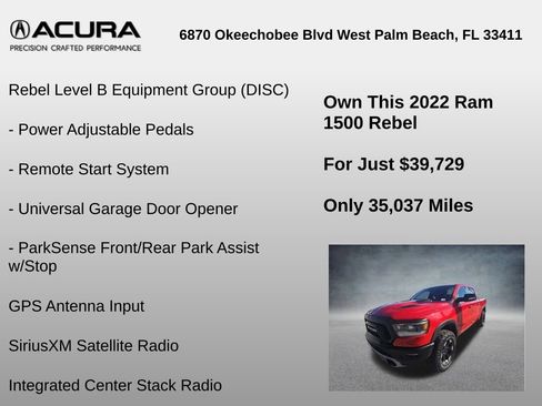 Used 2022 RAM 1500 Rebel w/ Rebel Level B Equipment Group image 30