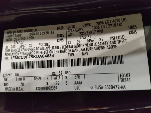 Used 2019 Ford Escape S FWD image 33