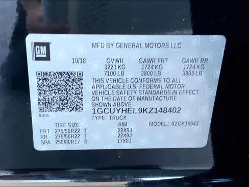 Used 2019 Chevrolet Silverado 1500 High Country w/ High Country Premium Package image 65