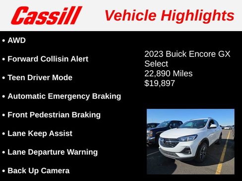 Used 2023 Buick Encore GX Select AWD/4WD image 3