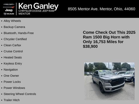 Used 2025 RAM 1500 Big Horn AWD/4WD image 5