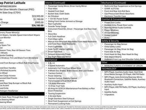 Used 2014 Jeep Patriot Latitude AWD/4WD image 31