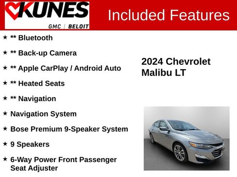 Used 2024 Chevrolet Malibu LT FWD image 2