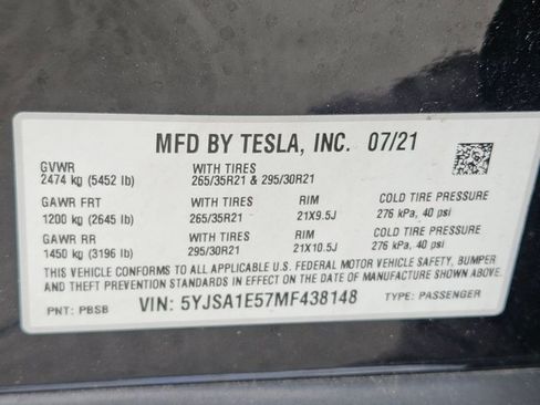 Used 2021 Tesla Model S Long Range AWD/4WD image 15