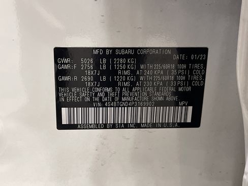 Used 2023 Subaru Outback Limited XT image 28