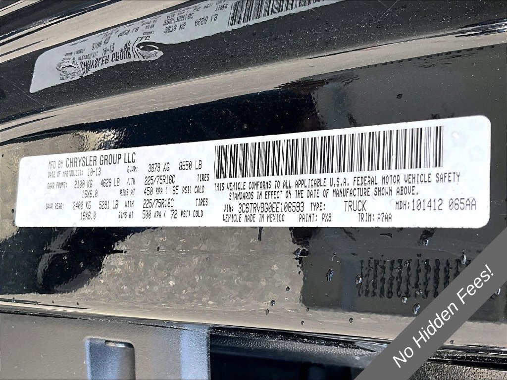 Used 2014 RAM ProMaster 1500 w/ Premium Appearance Group FWD image 21