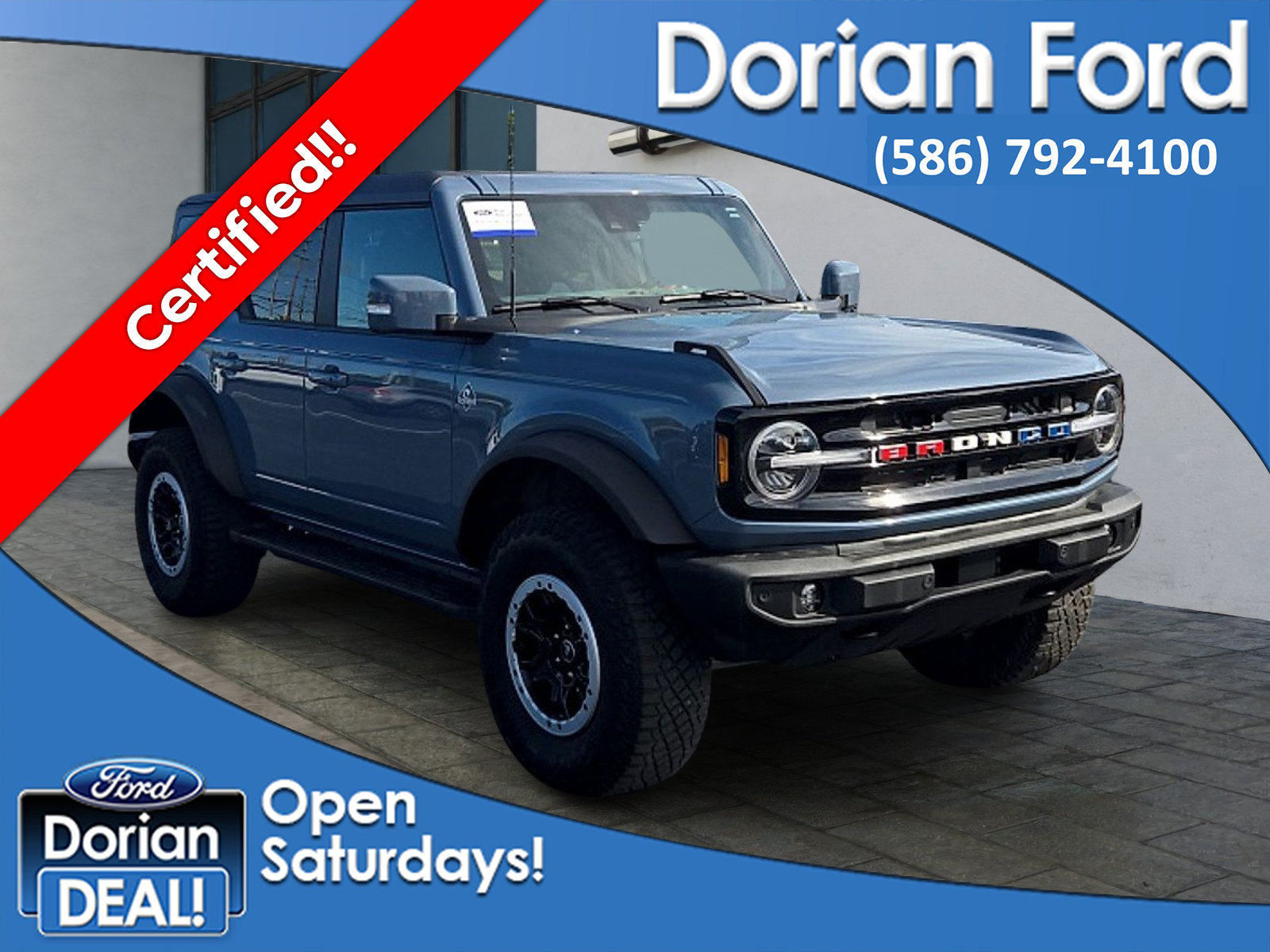 Certified 2023 Ford Bronco Outer Banks w/ Sasquatch Package AWD/4WD image 1
