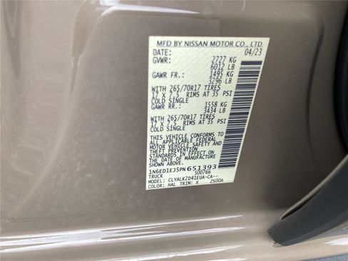 Used 2023 Nissan Frontier Pro-X w/ Pro Convenience Package image 35