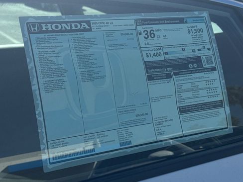 New 2026 Honda Civic LX image 31