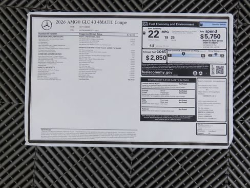 New 2026 Mercedes-Benz GLC 43 AMG 4MATIC Coupe image 9