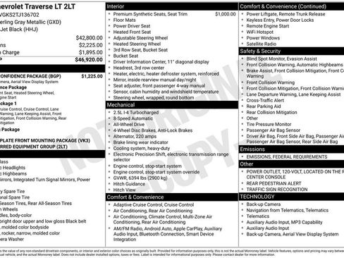 New 2026 Chevrolet Traverse LT w/ Driver Confidence Package image 3