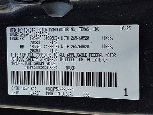 Used 2024 Toyota Tundra 1794 Edition AWD/4WD image 29