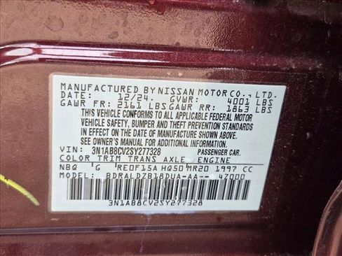 Used 2025 Nissan Sentra SV FWD image 23