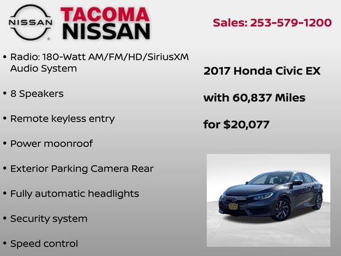 Used 2017 Honda Civic EX image 6
