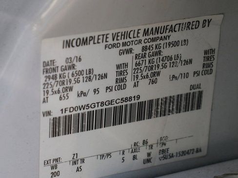 Used 2016 Ford F550 2WD Crew Cab Super Duty image 45