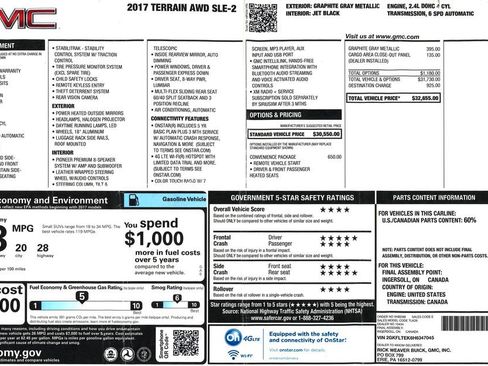 Used 2017 GMC Terrain SLE w/ Convenience Package AWD/4WD image 2