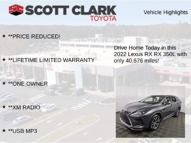 Used 2022 Lexus RX 350L FWD w/ Premium Package image 13