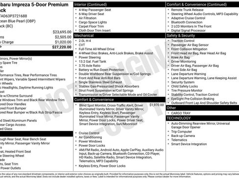 Certified 2023 Subaru Impreza Premium image 22