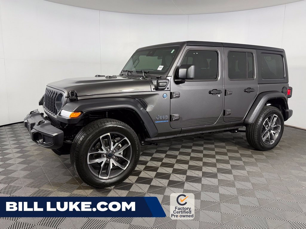Certified 2025 Jeep Wrangler Unlimited Sport S 4xe w/ Convenience Group AWD/4WD image 1