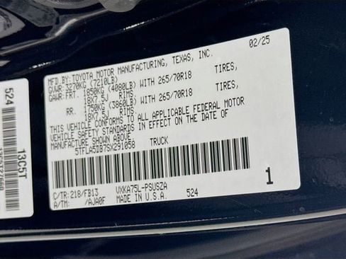 Certified 2025 Toyota Tundra SR5 AWD/4WD image 30