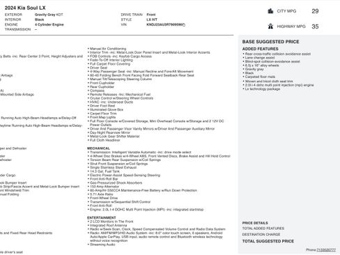 Used 2024 Kia Soul LX w/ Option Group 015 image 5