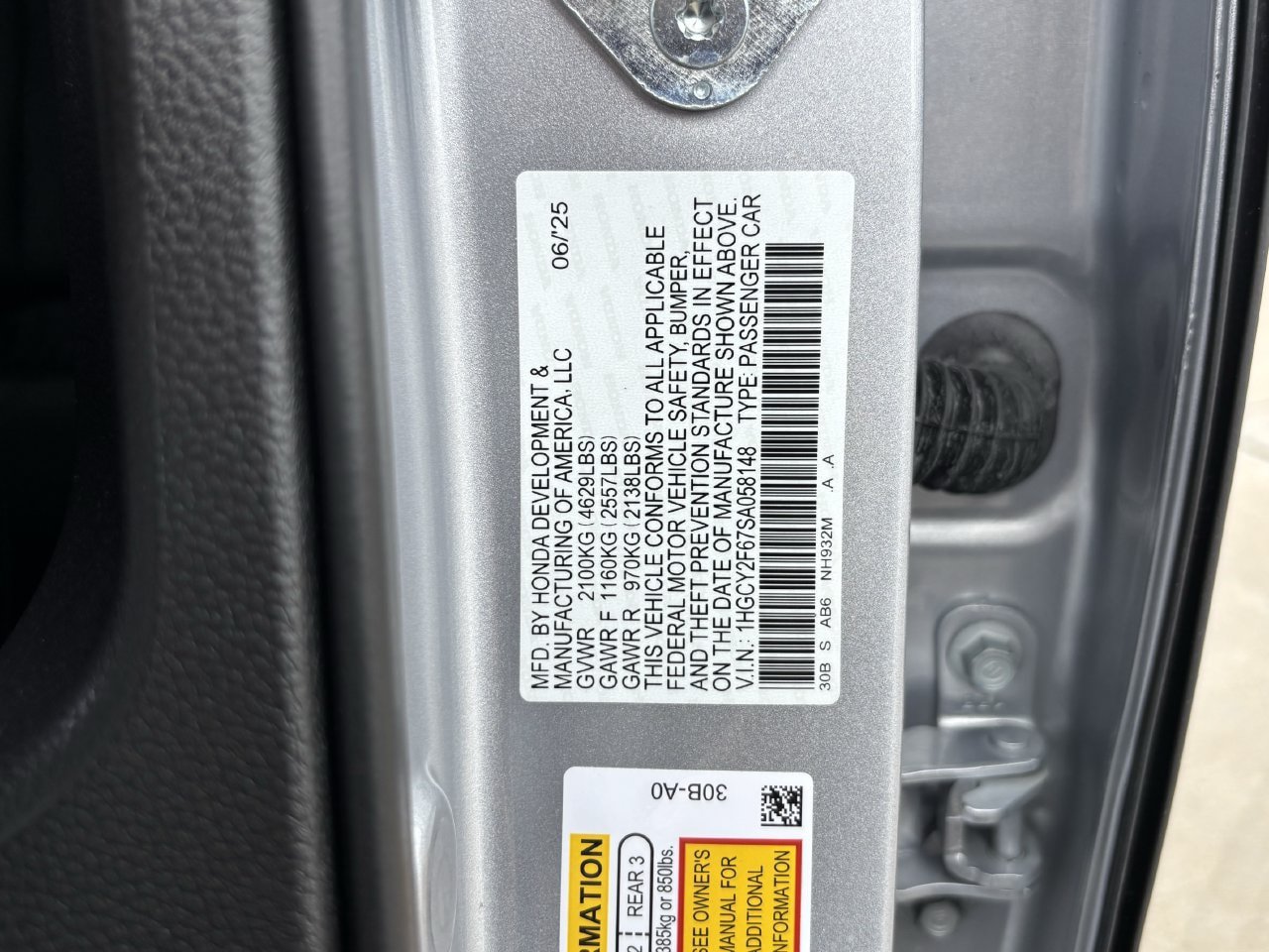 Certified 2025 Honda Accord EX-L image 31