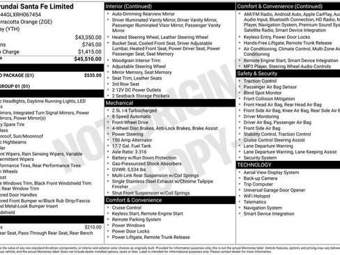 Used 2024 Hyundai Santa Fe Limited w/ Tow & Go Package image 36