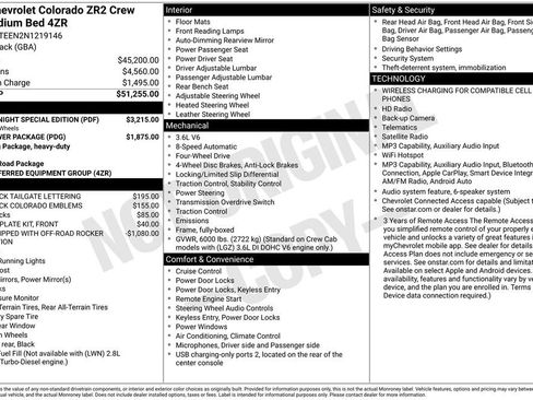 Used 2022 Chevrolet Colorado ZR2 w/ ZR2 Midnight Special Edition AWD/4WD image 33