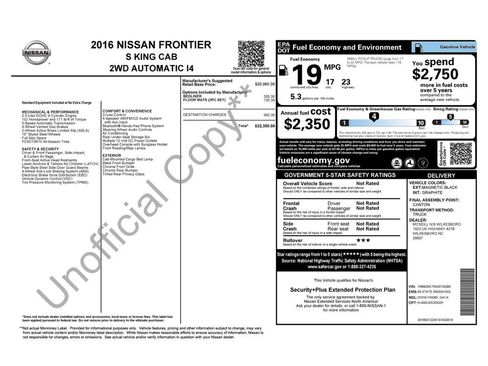 Used 2016 Nissan Frontier S RWD image 18
