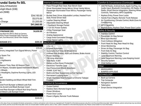 Certified 2023 Hyundai Santa Fe SEL w/ Premium Package AWD/4WD image 31