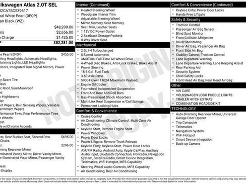 Used 2025 Volkswagen Atlas SEL AWD/4WD image 7