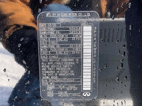 Used 2020 INFINITI QX50 Luxe w/ Cargo Package image 34