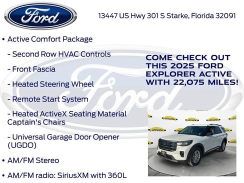 Used 2025 Ford Explorer Active w/ Active Comfort Package RWD image 22