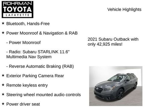 Used 2021 Subaru Outback Onyx Edition XT image 7