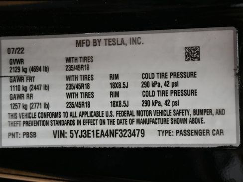 Used 2022 Tesla Model 3 RWD image 43
