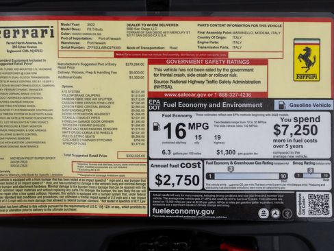 Certified 2022 Ferrari F8 Tributo RWD image 28