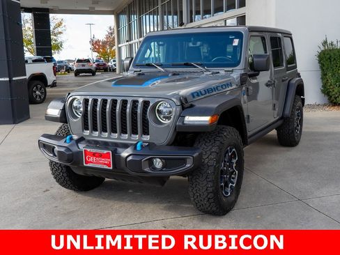 Used 2022 Jeep Wrangler Unlimited Rubicon 4xe w/ Cold Weather Group image 1