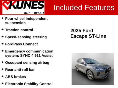 Used 2025 Ford Escape ST-Line AWD/4WD image 3