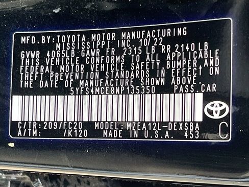 Used 2022 Toyota Corolla SE FWD image 29