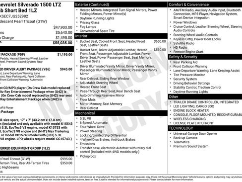 Used 2018 Chevrolet Silverado 1500 LTZ w/ LTZ Plus Package image 4